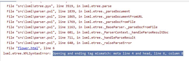 Opening and ending tag mismatch: meta line 4 and head, line 6, column 8 Opening and ending tag mismatch: meta line 4 and head, line 6, column 8