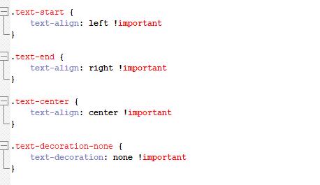 Bootstrap5取消了text-left及text-right
