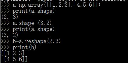 ndarray.shape 与reshape ndarray.shape 与reshape
