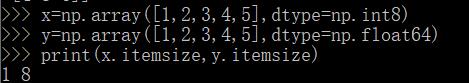 ndarray.itemsize ndarray.itemsize