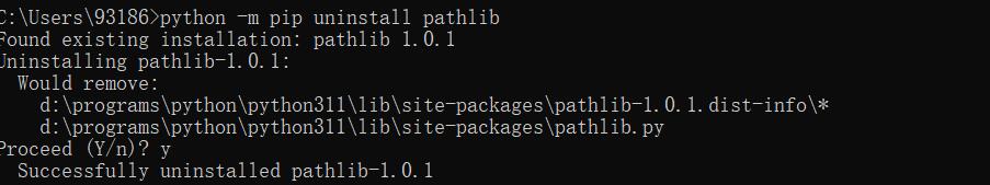 pyinstaller提示 The 'pathlib' package is an obsolete backport pyinstaller提示 The 'pathlib' package is an obsolete backport